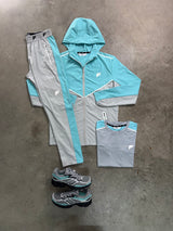 Fresh Core 3 Piece Grey Aqua Fade Tracksuit